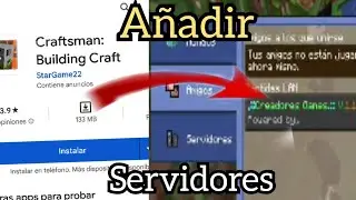 Como jugar SERVIDORES en Craftsman actualizado 2023 😎