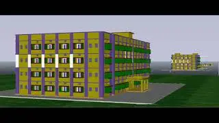 AutoCAD building 3D animation video virsion 2019
