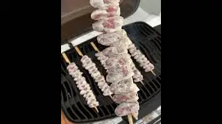 Куриные сердца из курицы на гриле.