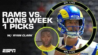 Ryan Clark’s Same Game Parlay for Rams vs. Lions 👀 | NFL Live