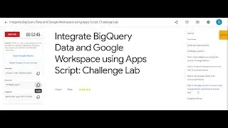 Integrate BigQuery Data and Google Workspace using Apps Script: Challenge Lab 