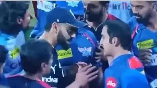 Virat Kohli vs Gautam Gambhir fight video😱| Lsg vs rcb match viral fight#rcb#lsg#viratkohli#fight
