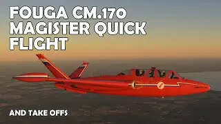 A Morning Flight In The Fouga CM.170 Magister -  Microsoft Flight Simulator 2020