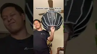 Aputure Light Dome Mini III setup time is super fast! 