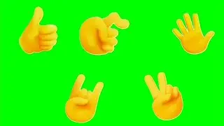 HAND SIGNs green screen sticker animation | FULL SERIES | ALL IN-SERIES