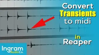 Converting Transients to MIDI in Reaper