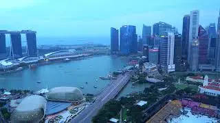 Aerial view of singapore free stock videos 4k HD