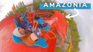 🎡AMAZONIA On ride / POV - nouveauté 2024 Bellewaerde