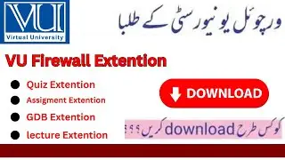 Free Firewall Bypass VU Extension to Skip Lectures | Virtual University Tool 2025 