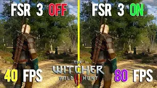 FSR 3 Mod Frame Generation Off vs On | The Witcher 3: Wild Hunt