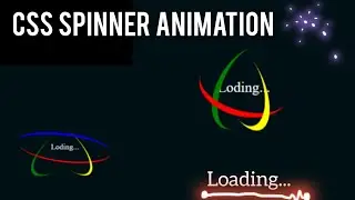 CSS Spinner Animation Loading... #cssanimation #htmlcss