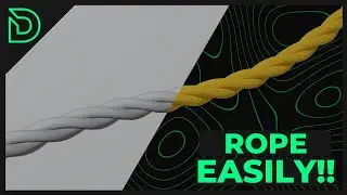 Create a Rope in Blender !!! Blender Rope Modelling and Texturing !!! 