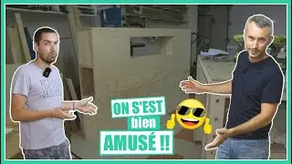 ON S'EST BIEN AMUSÉ !! Création de la tête de lit - Partie 3