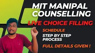 Manipal Counselling 2022 | Full Details | Live Choice Filling 