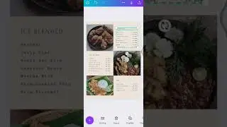 Tutorial membuat menu toko di canva