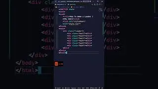 Make A Loader | Bar Loader | HTML CSS | THINHPHAM 
