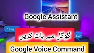 Google Voice Assistant. Google Voice Command in Smart LED.