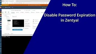 How to disable password expiration in Zentyal
