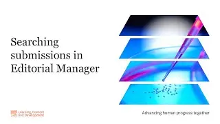 Searching submissions in Editorial Manager