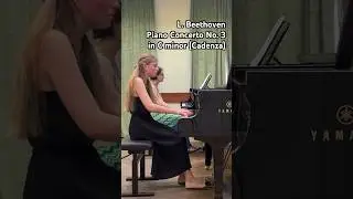 L.V. Beethoven, Piano Concerto No. 3 (in C minor) - Cadenza (1st movement). Sofiya Petrova