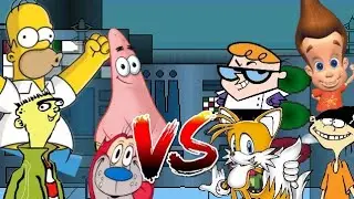 Sandal M.U.G.E.N Request 48: Team Homer vs Team Dexter