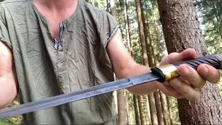 Shashka sabre in the woods