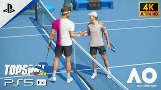 (PS5 Pro) TopSpin 2K25 | Sinner vs. Shelton [Australian Open 2025] - PS5 Pro [4K 60FPS] Gameplay