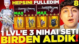 1 LVL HESABA 3 NİHAİ SET BİRDEN ALDIK! YENİ 7 SEVİYE QBZ ve SCARI FULLEDİK! (400.000 UC) PUBG Mobile