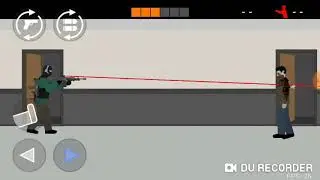 Клип на игру Flat  Zombies за 105 двор стреляю в упор