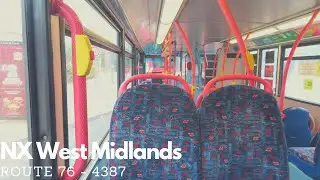 KICKDOWN | National Express West Midlands - Route 76 - Dennis Trident, ALX400 [4387]