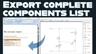 How to EXPORT COMPONENTS LIST from Circuit Wizard into Microsoft Word | GCSE Electronics