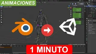Exportar animación de Blender a Unity en 1 minuto.