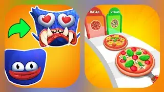 ✅ Huggy Evolutin 🆚 I Want Pizza - Gameplay iOS,Android Video Pro Walkthrough Mobile Game All Levels