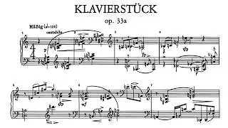 Schoenberg: Klavierstück Op. 33a (Pollini)