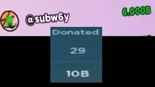 giving my friend like 10 billion robux in pls donate
