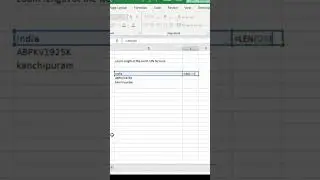 Len formula calculates length of the text #shorts #youtubeshorts #excel #learn #msexcel #reels