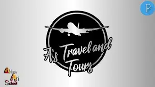 How to create travel agency logo with mobile phone | pixellab tutorial
