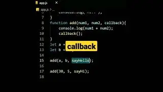 callback | javascript tutorial 