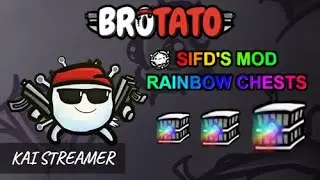 Радужные коробки. Угроза 5 - 292% - Brotato Mods #14