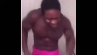 man in pink pants dancing  | spriteuser000