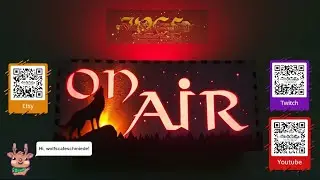 💡On Air Schild 💡 Wir Lasern uns eine 