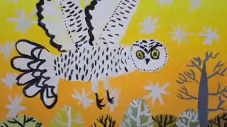 УРОКИ РИСОВАНИЯ ДЛЯ ДЕТЕЙ. Как нарисовать полярную сову. Рисует Лиза (8 лет)
