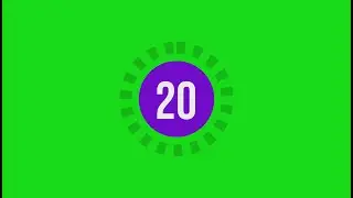 20 Seconds Countdown Green Screen