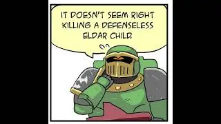 Salamander Meets Eldar Child | 40k Fan Comic