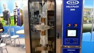Автомат Mилкпак 3000 для фасовки молока в ПЭ пакет. Milk pouch packing machine