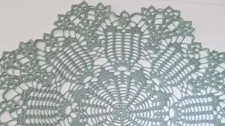 Салфетка крючком. Вторая часть. Крючок. Крючок для начинающих.