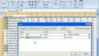 Sort data in Excel