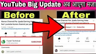 New Update on youtube 2021 | Update Youtube | Subscribe button icon change