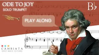 Ode to Joy - Solo trumpet (Play along)