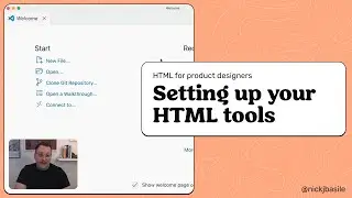 Setting up your HTML tools